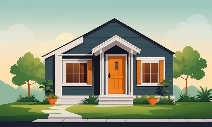 Et kompakt designet moderne hjem med opbevaringsoptimering ideer til en lille bungalow.