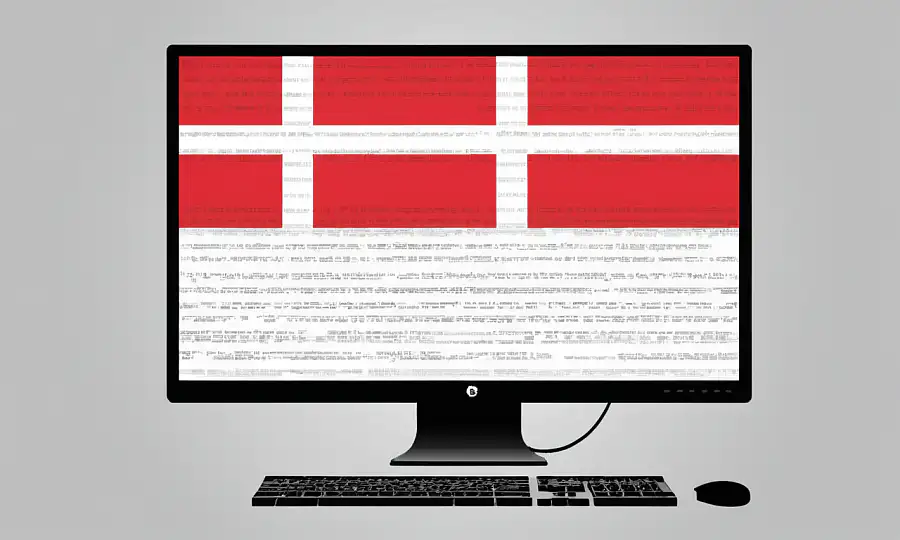 Et dansk national flag