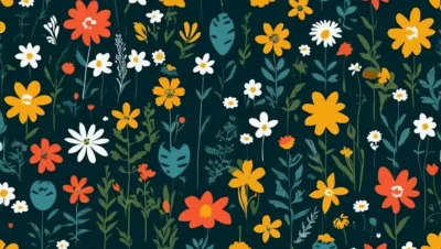 En illustration viser forskellige typer af sjældne eller usædvanlige blomster arrangeret i en have indstilling.