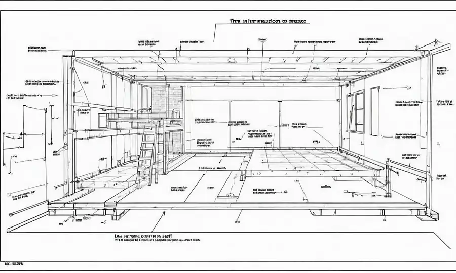 Et sæt anvisninger eller blueprints til at isolere et loft plads