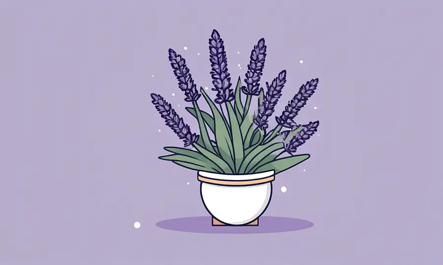 En delikat lavendel spirer ud fra jorden midterrøde rødder og sollys.