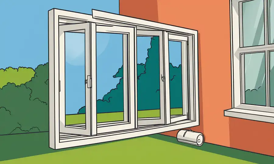 Windows med energieffektive designs i en moderne stue indstilling.